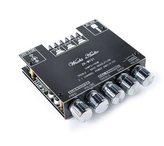 ZK-MT21 Bluetooth audio power amplifier module, 50W*2+100W, 2.1 channel digital power amplifier, subwoofer