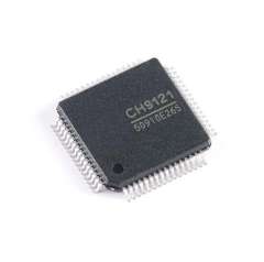 CH9121 LQFP-64 serial port to Ethernet converter chip, TCP/UDP bidirectional transparent transmission, UART communication, 3.3V