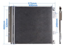 Truck Air Conditioner Condenser For DONGFENG DUOLIKA D9