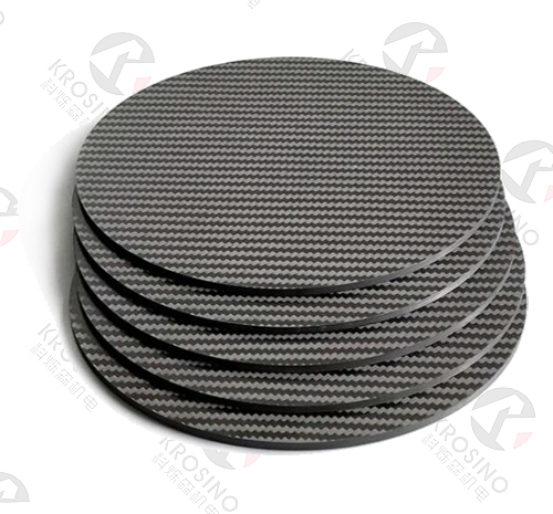 Custom Made 3K Carbon Fiber Parts CNC Cutting Carbon Fiber Round Discs