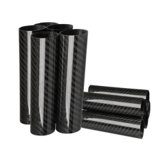 China Cusom Made High Quality Carbon Fiber Products Carbon Fiber Tubes High strength Carbon Fiber 3k Plain Glossy Tube 3K Twill Matt Carbon Fiber Tube Processing For Mechanical Equipment
