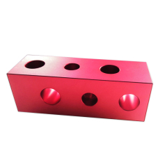 China Custom Made Red Anodized CNC Machining Parts CNC Aluminum Machine Parts Labeling Machine Assembly Parts