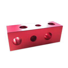 China Custom Made Red Anodized CNC Machining Parts CNC Aluminum Machine Parts Labeling Machine Assembly Parts