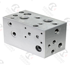 Custom Made 6061 Aluminum Alloy Spare Parts Aluminum Alloy Block Threaded Parts CNC Machining Parts