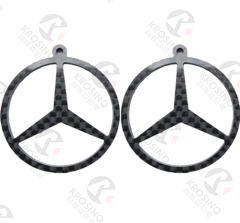 Custom Made 3K Plain Matt Carbon Fiber Car Key Chain Pendant