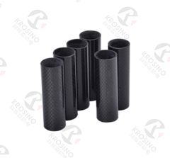 Customized Plain Glossy Carbon Fiber Tubes