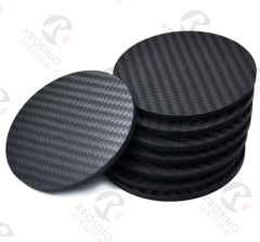 Custom Made 3K Plain Matt Carbon Fiber Parts CNC Cutting Carbon Fiber Discs