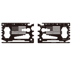 Promotion Gift Multi Stainless steel tool card Customized logo 32 in 1 Stainless Steel Multi Function Tool Cards