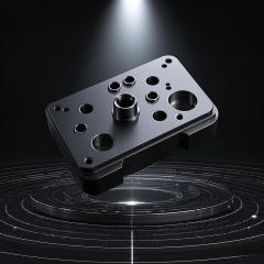 Black Anodized CNC Parts CNC Aluminium Machining Precision Turning Parts Make to Order