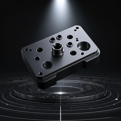 Black Anodized CNC Parts CNC Aluminium Machining Precision Turning Parts Make to Order