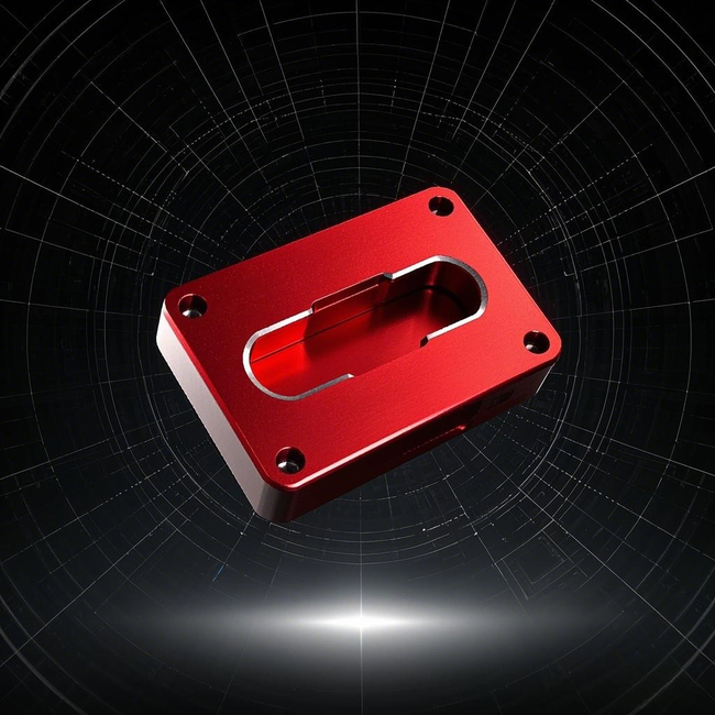 Red Anodized Aluminum Alloy Parts Made in China CNC Machining Parts