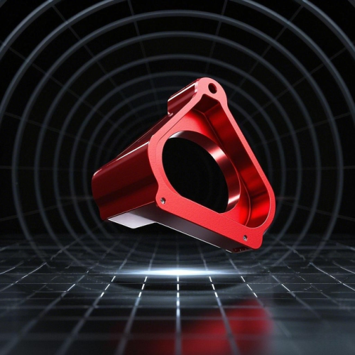 China Custom Made Red Anodized CNC Machining Parts CNC Aluminum Machine Parts Labeling Machine Assembly Parts