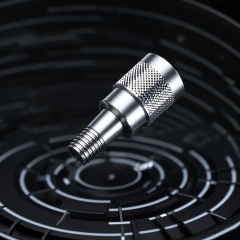 6061 6083 7075 Aluminum Knurling Parts Black Anodized Toy Racing Car Assembling Parts Made in China