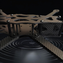 China Customized Carbon Fiber Drone Parts 3K Twill Matt Carbon Fiber Drone Frame Parts UAV Frame Components