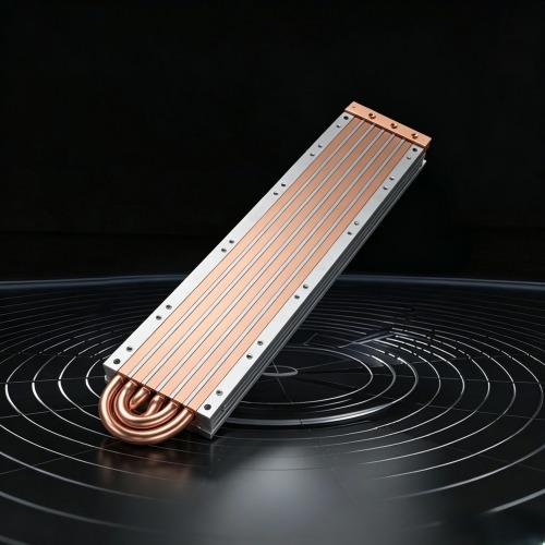 Industrial-Grade Embedded Copper Tube Liquid Cold Plate | Copper-Aluminum Composite Water Cooling Radiator