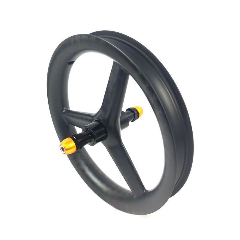[BMX203Tri] 12inch Carbon Wheel 203 Balance Fold Bike BMX Tri Spoke Wheel