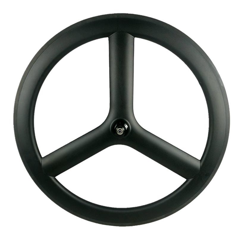 [BKT3] Carbon Fibre Tri Spoke Wheel 700C Road Track 3 Spoke Wheel BIKEDOC