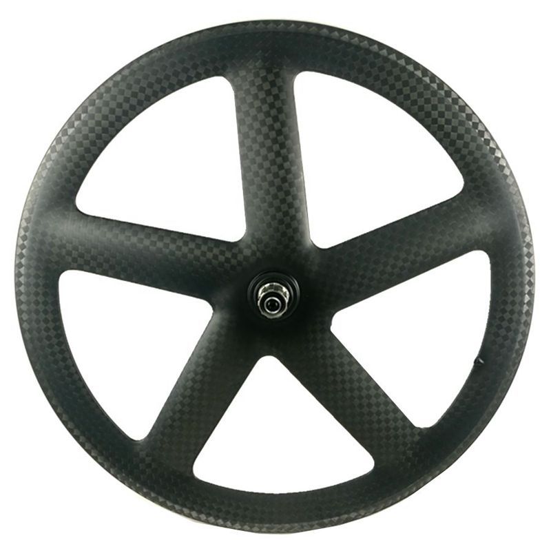 [BKZ5] Tubular 5 Spoke Fixed Gear Carbon Wheel Racing 700C BIKEDOC