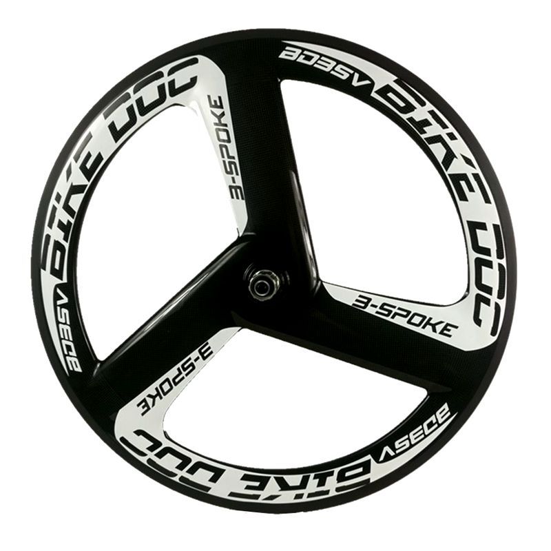 [BKV3] BIKEDOC Tri Spoke Carbon Wheel 700C Road Track 3 Spoke