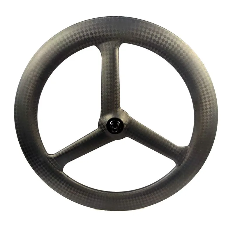 [BKTL3] Carbon Tri Spoke Wheels 700C Disc Brake Tubeless 3 Spoke Wheelset