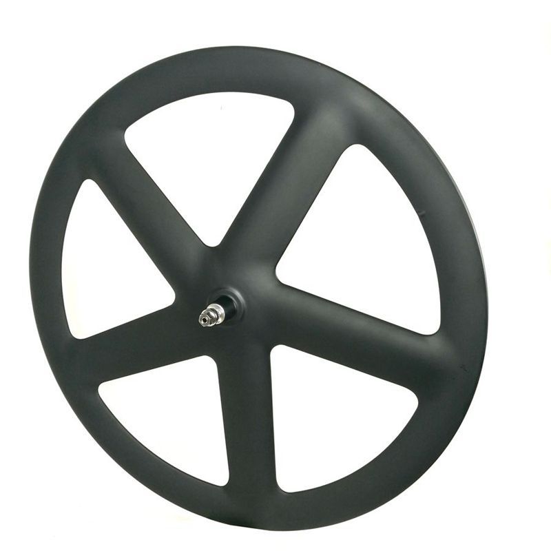 [BKZ5] Tubular 5 Spoke Fixed Gear Carbon Wheel Racing 700C BIKEDOC