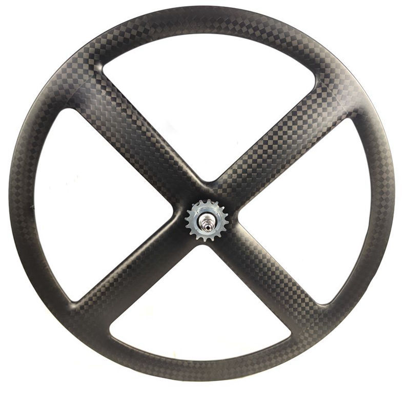 [BKZ4S] 4 Spoke Carbon Wheel 23MM Width Track Wheelset 700C BIKEDOC
