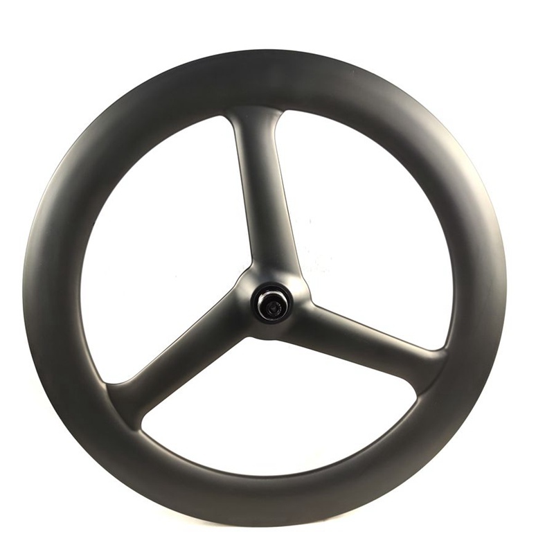 [BKTL3] Carbon Tri Spoke Wheels 700C Disc Brake Tubeless 3 Spoke Wheelset