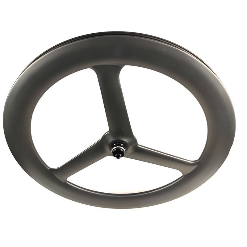 [BKTL3] Carbon Tri Spoke Wheels 700C Disc Brake Tubeless 3 Spoke Wheelset