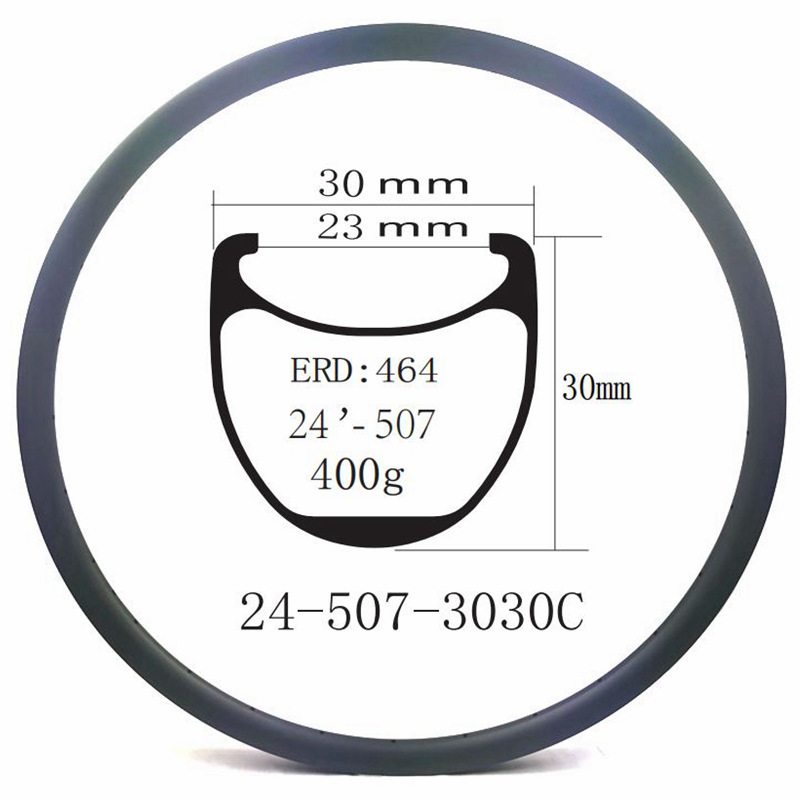 24 inch BMX 507 Carbon Fiber Rim For Bikes BIKEDOC