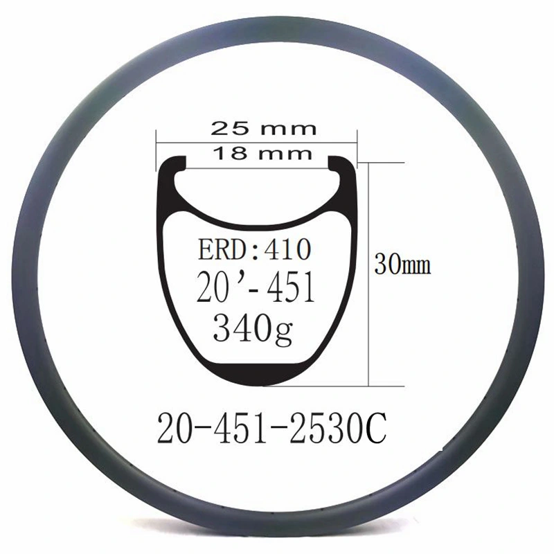 Bmx 20 Inch Rims Carbon 451 Rim Brake Disc Brake 36H Clincher Carbon Rims Bmx