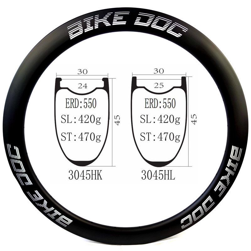 [CX3045HK] Gravel Carbon Rims Disc All Road Bicycle Rim 700c 30mm Wide