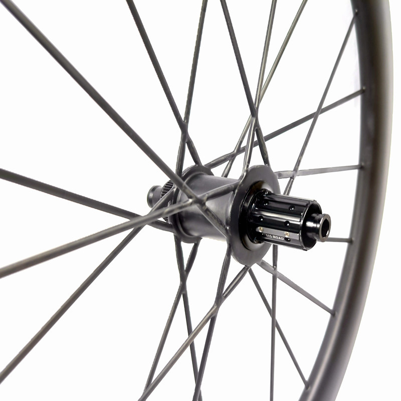 Integrated Carbon Wheelset Gravel Bike Road Disc Brake 700C Bicycle Wheels Full Carbon