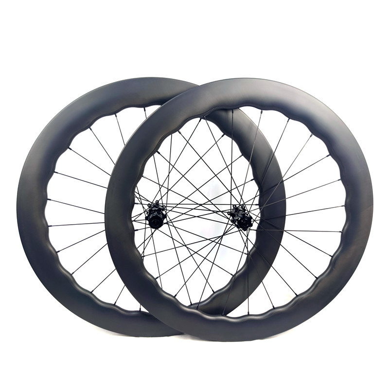 BIKEDOC 700C Bicycle Road Wheels Tubeless Carbon Wheelset Disc brake 28MM Wide