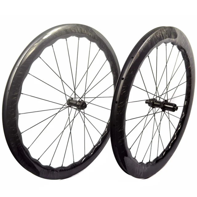 BIKEDOC 700C Bicycle Road Wheels Tubeless Carbon Wheelset Disc brake ...