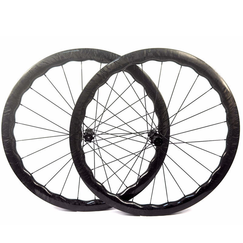 BIKEDOC 700C Bicycle Road Wheels Tubeless Carbon Wheelset Disc brake 28MM Wide
