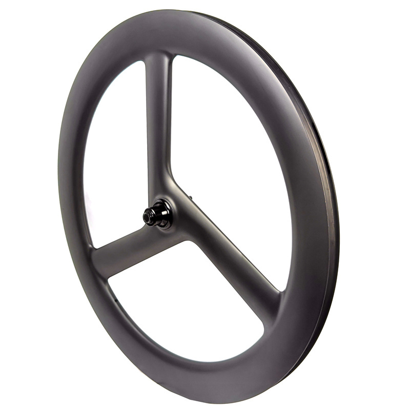 BIKEDOC 700C Speed 3 Spoke Wheels Racing Carbon Tri Spoke Wheel set Road Disc