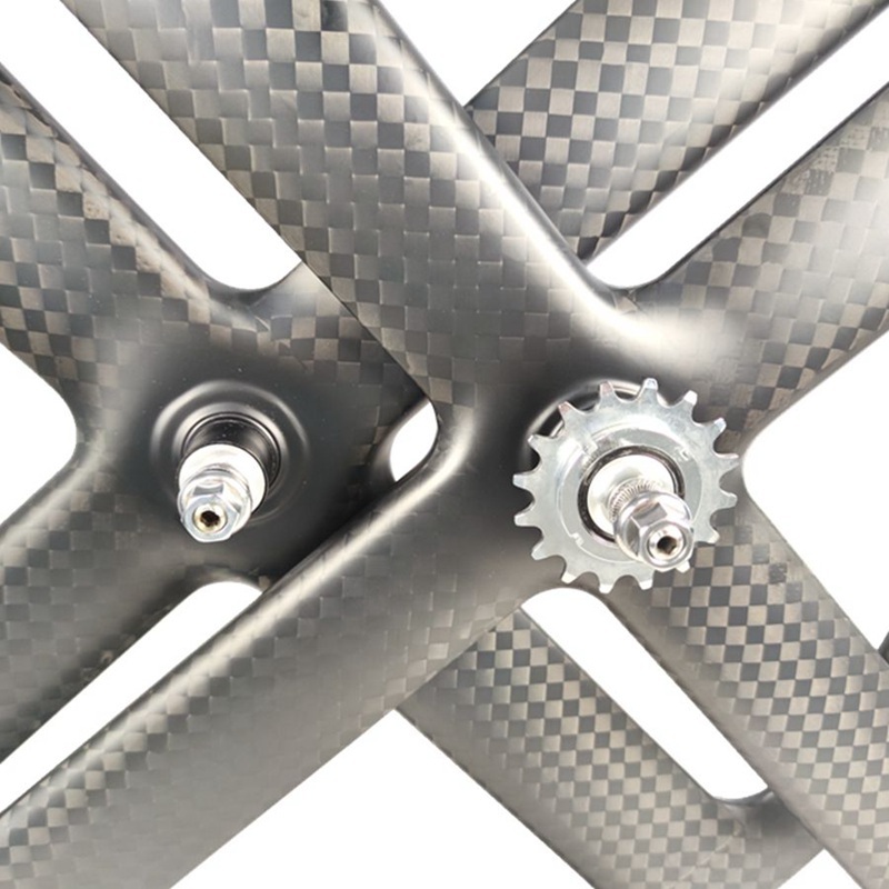 [BKZ4S] 4 Spoke Carbon Wheel 23MM Width Track Wheelset 700C BIKEDOC
