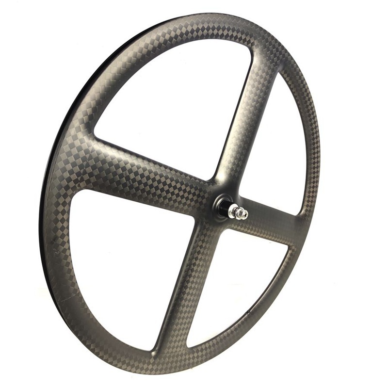 [BKZ4S] 4 Spoke Carbon Wheel 23MM Width Track Wheelset 700C BIKEDOC