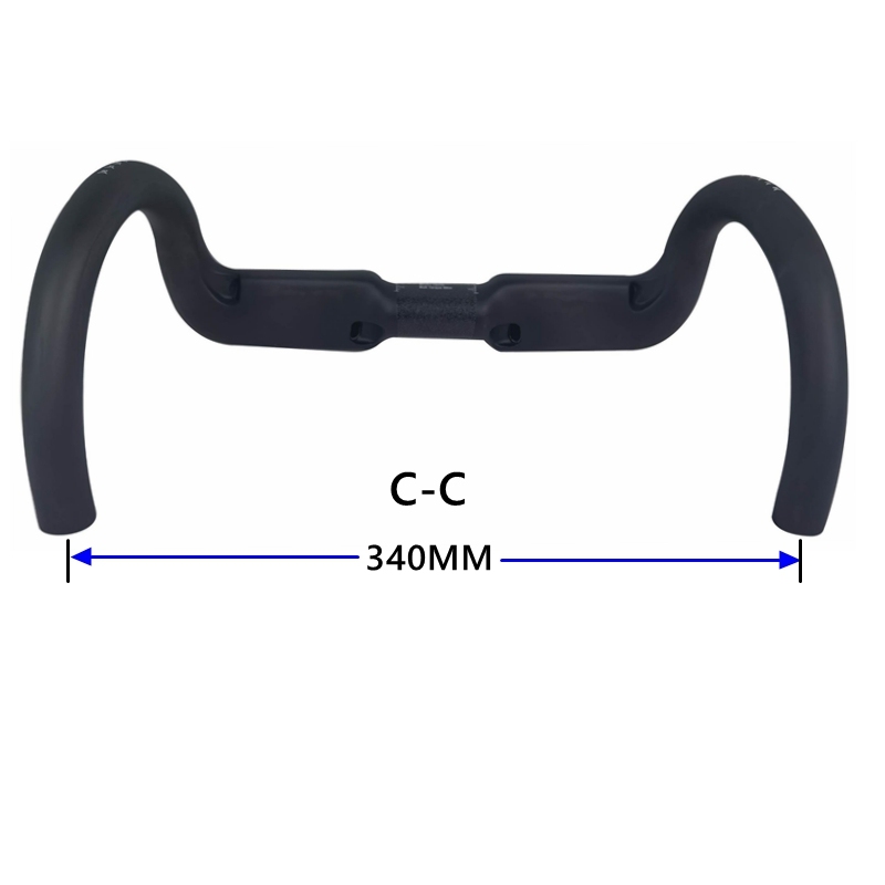 New Carbon Handle Bar 340MM Aero Road Bike Bar UD Matte Inner Carbon Bicycle Handlebar 31.8MM For Bike