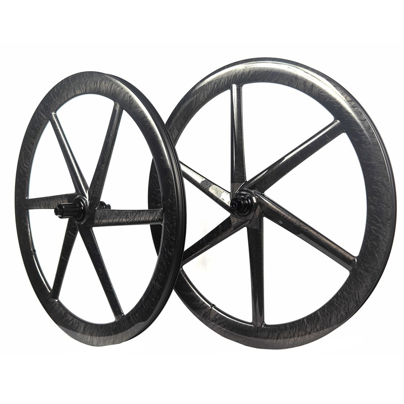 New Carbon Wheelset 700C 6 Spoke 28mm Wide 50MM Height Bicycle Gravel Wheels