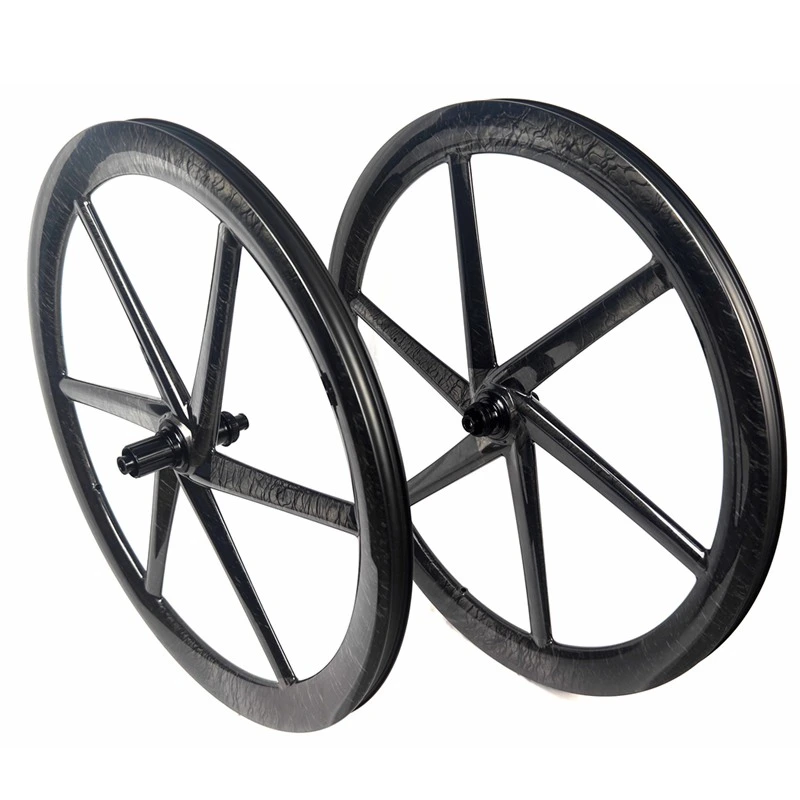New Carbon Wheelset 700C 6 Spoke 28mm Wide 50MM Height Bicycle Gravel Wheels