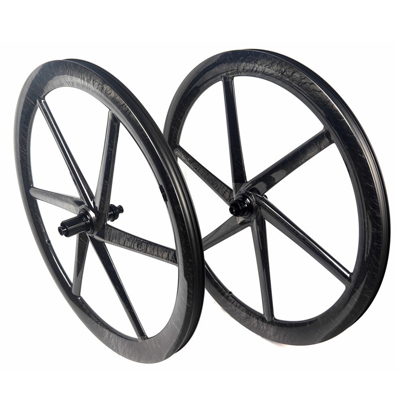 New Carbon Wheelset 700C 6 Spoke 28mm Wide 50MM Height Bicycle Gravel Wheels