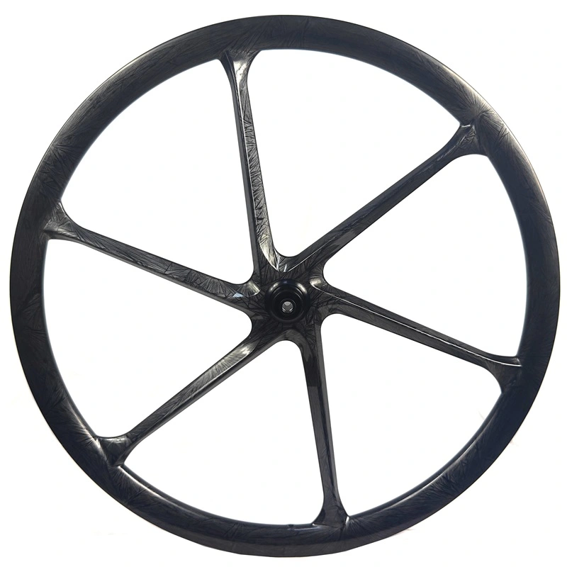 6 Spokes Carbon Gravel Wheels 28MM Wide 700C Carbon Wheelset Disc Brake Tubeless Ready