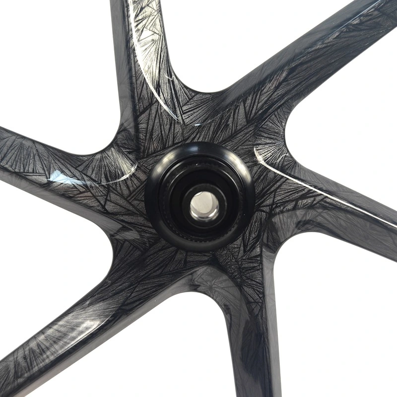 6 Spokes Carbon Gravel Wheels 28MM Wide 700C Carbon Wheelset Disc Brake Tubeless Ready