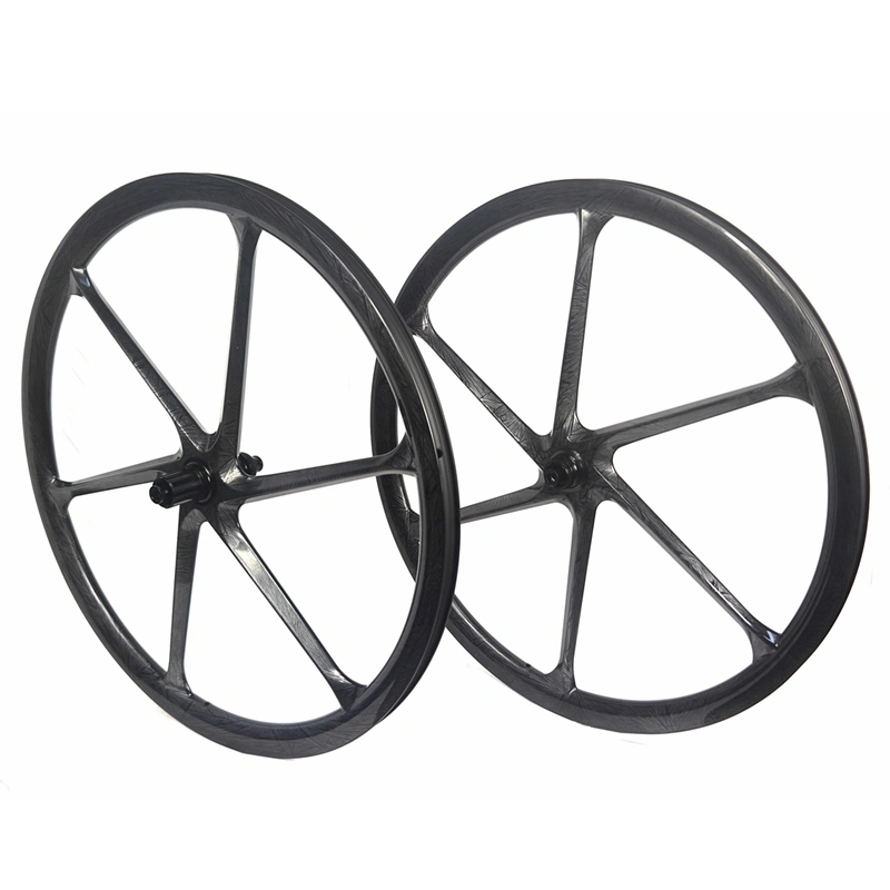 6 Spokes Carbon Gravel Wheels 28MM Wide 700C Carbon Wheelset Disc Brake Tubeless Ready