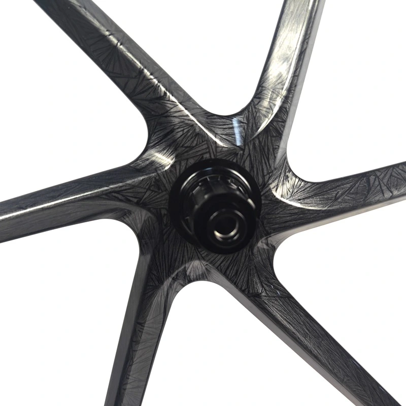 6 Spokes Carbon Gravel Wheels 28MM Wide 700C Carbon Wheelset Disc Brake Tubeless Ready