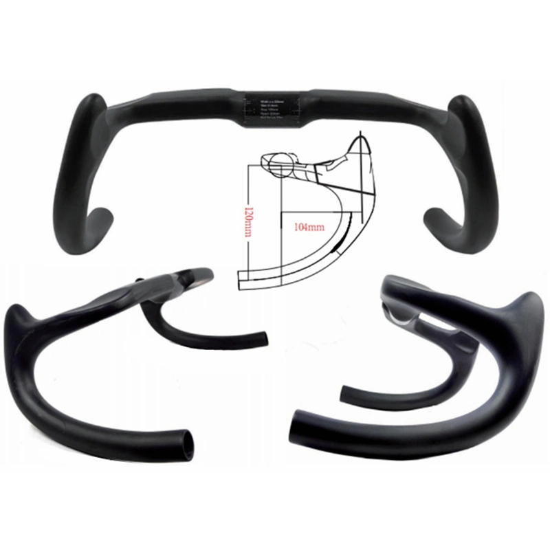 HB23 Sprint Track Handlebar 260g Carbon Bike Handle bar  Drop 120MM Reach 104MM