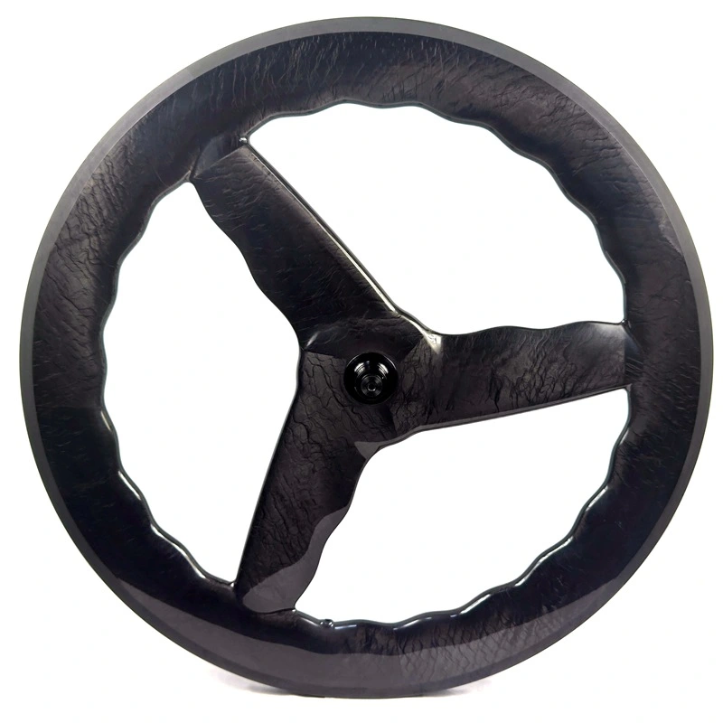 BIKEDOC 28MM Wide Carbon Spoke Bike Wheels 700C Tri Spoke