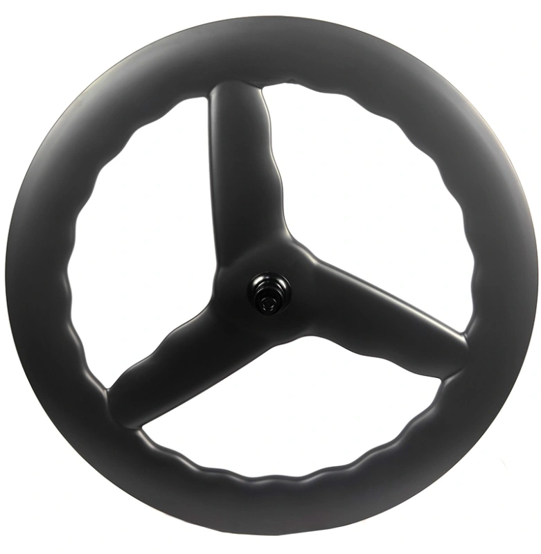 BIKEDOC 28MM Wide Carbon 3 Spoke Bike Wheels 700C Tri Spoke Wheelset Road Disc Brake