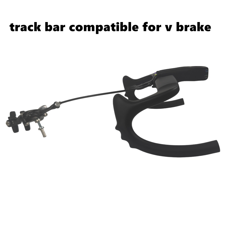 BIKEDOC HB27 Sprint Bunchba Aero Track Handlebar 320MM Carbon Bunch Bar Glossy Matte Drop Bar Front Brake Handle